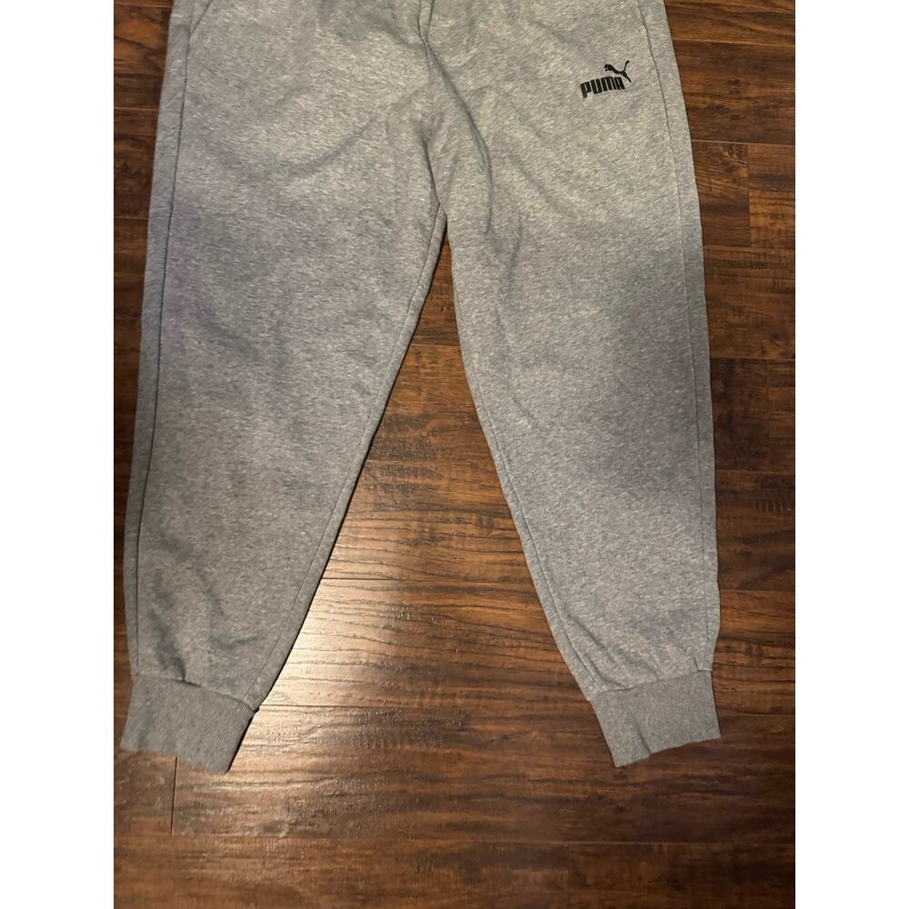 PUMA Men’s Gray Tracksuit Set 1/4 Zip Pullover Jogger Sweatpants Logo Sz:XXL - Picture 3 of 16